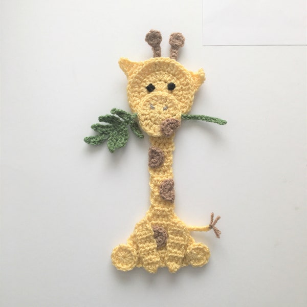 crochet pattern - Giraffe applique - instant pdf download