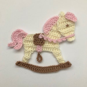 Rocking Horse Crochet Applique Pattern Instant Pdf Download