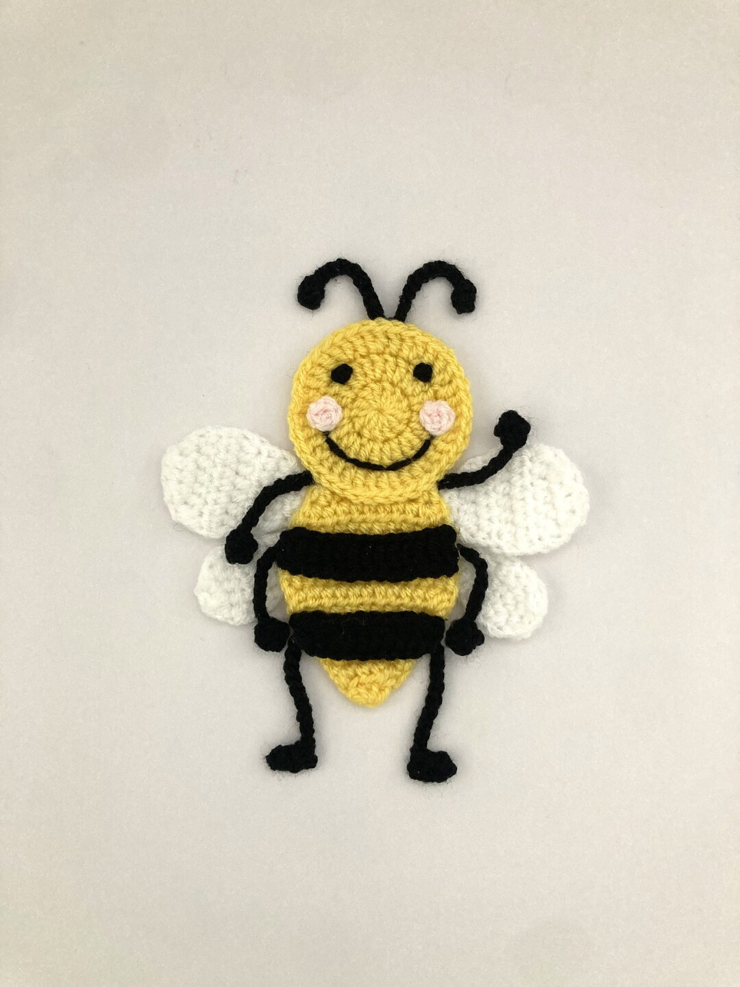 Bee Crochet Applique Pattern Instant Pdf Download - Etsy