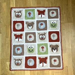 Woodland Applique Blanket Pattern