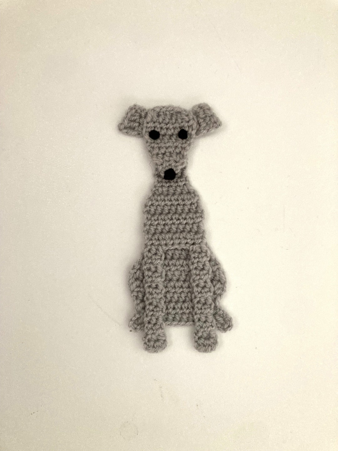Whippet Pattern Whippet Crochet Applique Pattern Instant Pdf Download - Etsy Australia