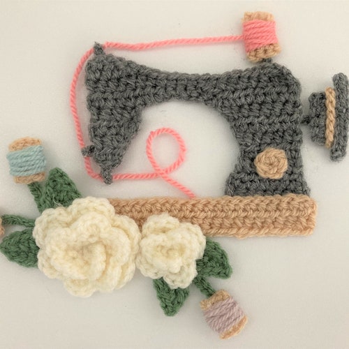 Sewing Machine Crochet Applique Pattern Instant Pdf Download - Etsy