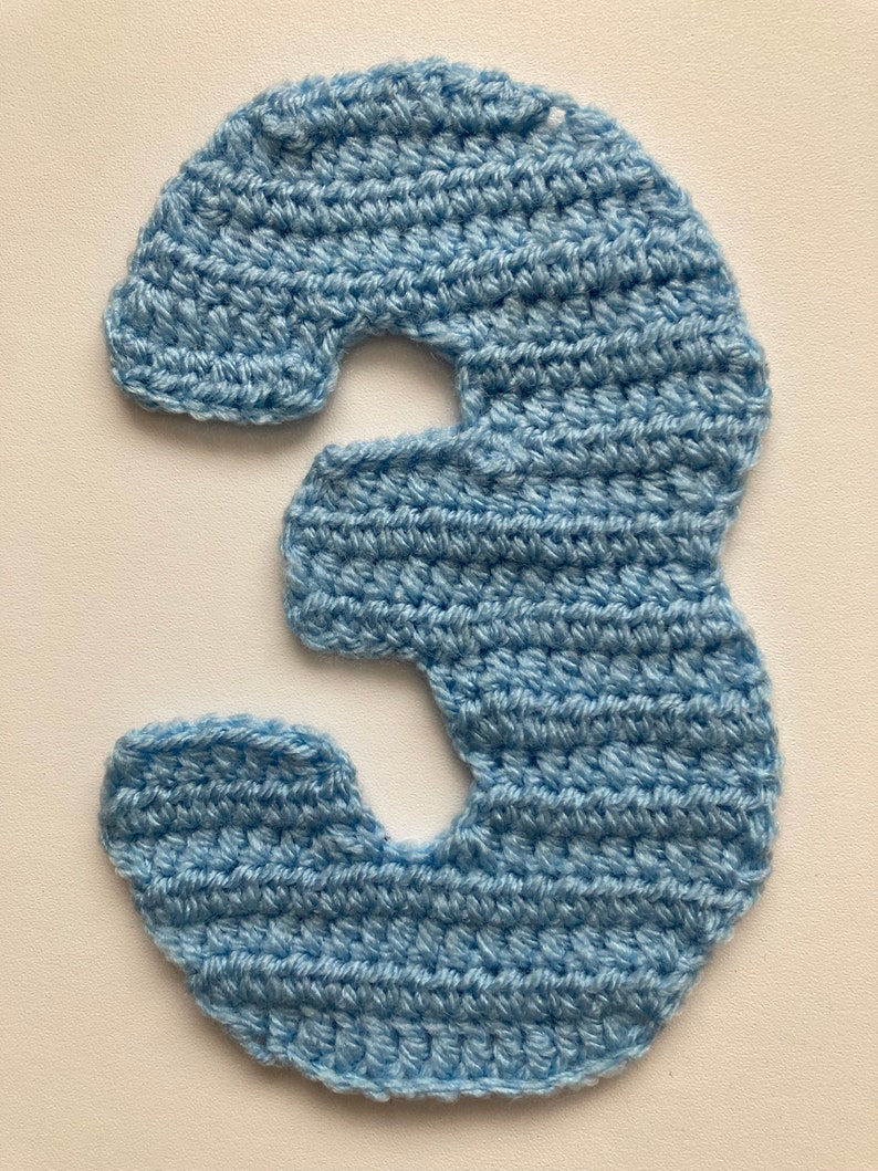 Large Number Pack Crochet Applique Pattern Instant Pdf Download - Etsy
