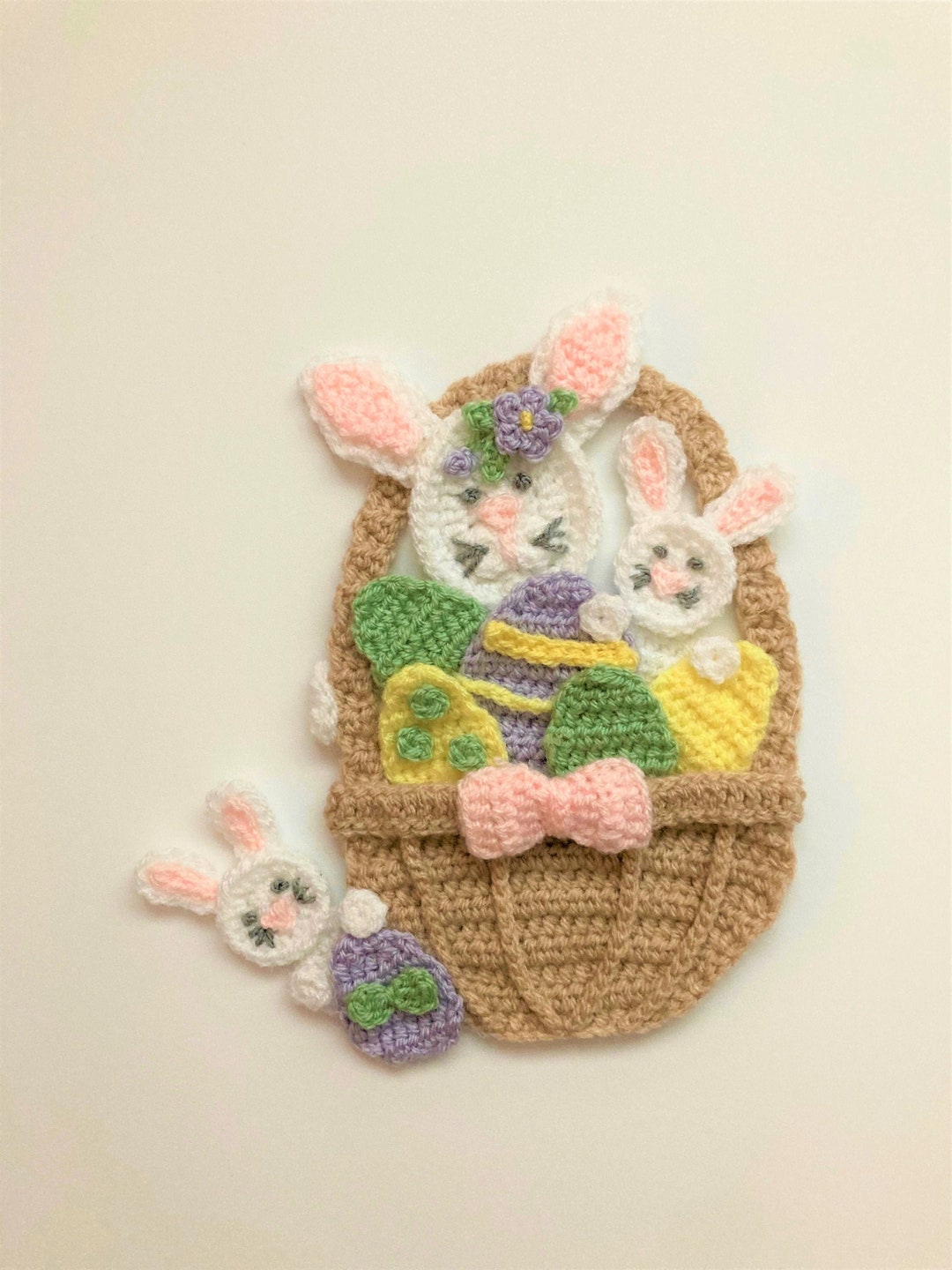 Easter Bunny Basket Applique Pattern Instant Pdf Download - Etsy