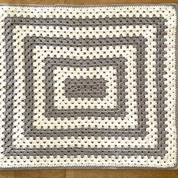 Rectangle Granny Blanket Crochet pattern