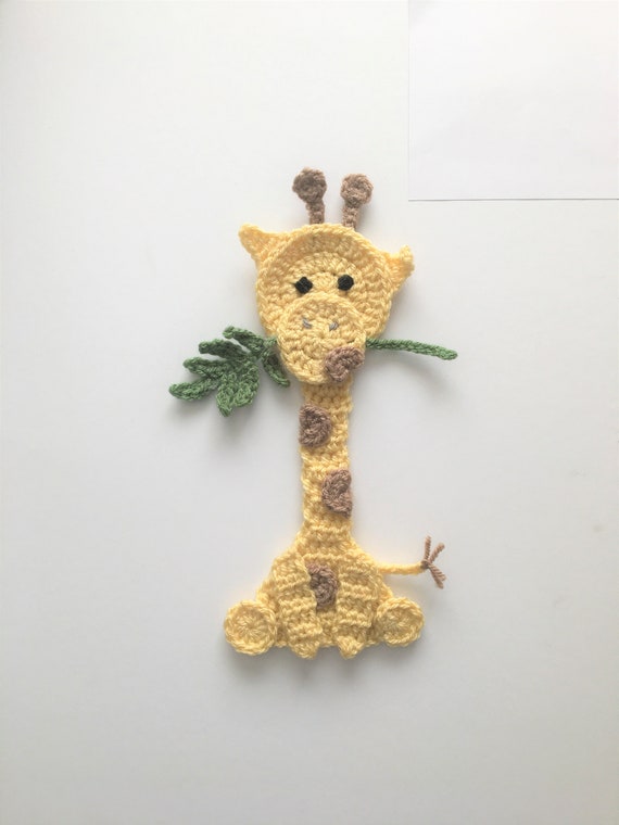 crochet pattern - Giraffe applique - instant pdf download