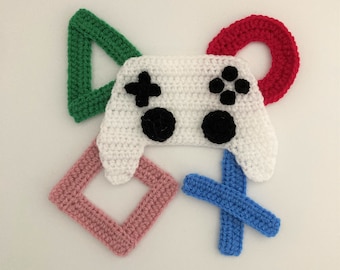 Gamer Crochet Applique Pattern Instant Pdf Download