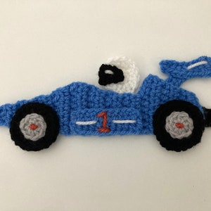 Racing Car Crochet Applique Pattern Instant Pdf Download