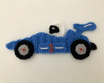 Racing Car Crochet Applique Pattern Instant Pdf Download