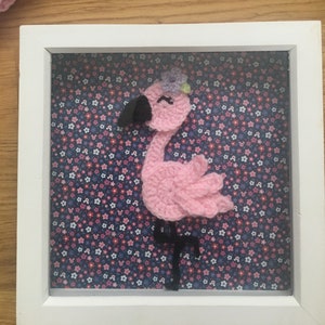 Crochet Pattern Flamingo Applique instant pdf download image 4