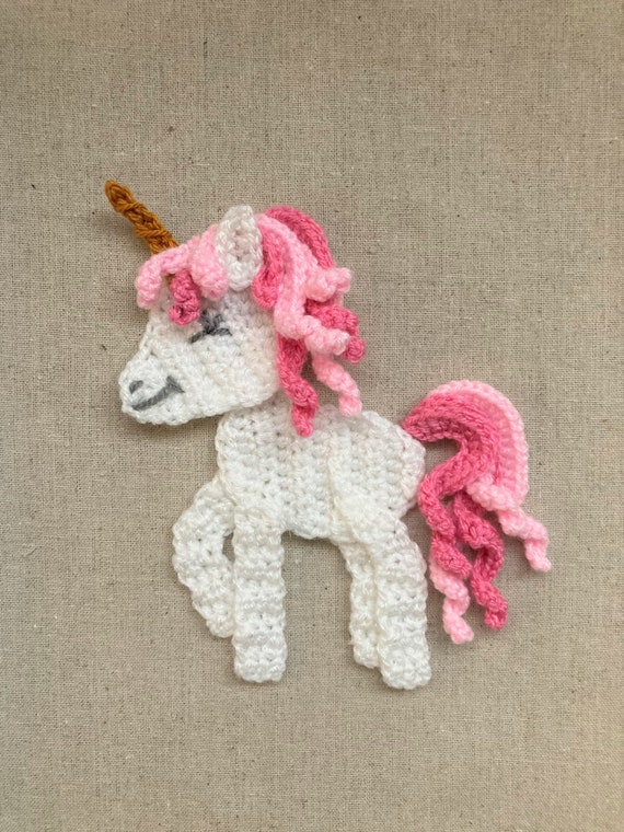 Unicorn Applique Crochet Pattern Instant Pdf Download Etsy UK