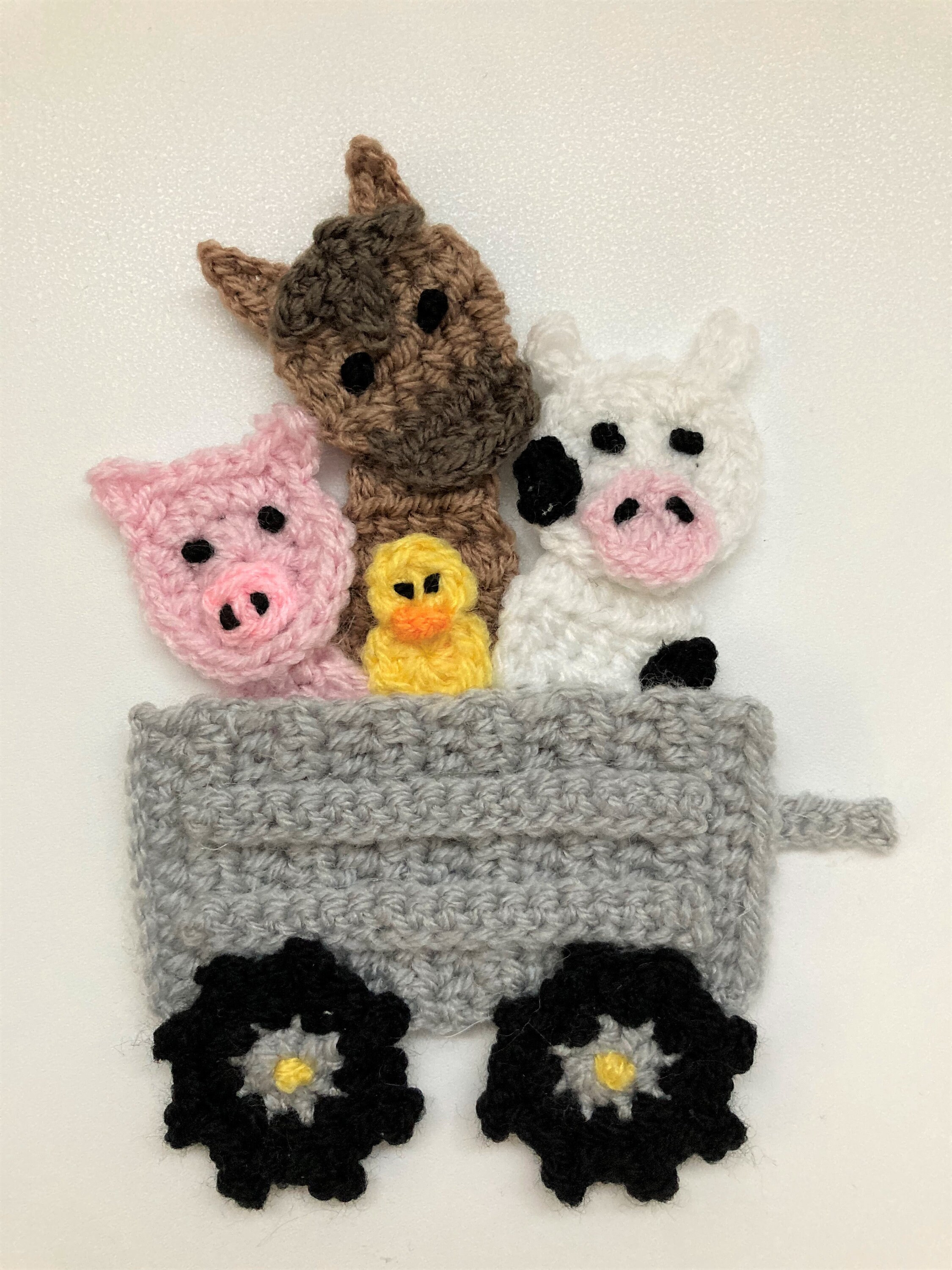 Farmyard Tractor Crochet Applique Pattern Instant Pdf Download - Etsy