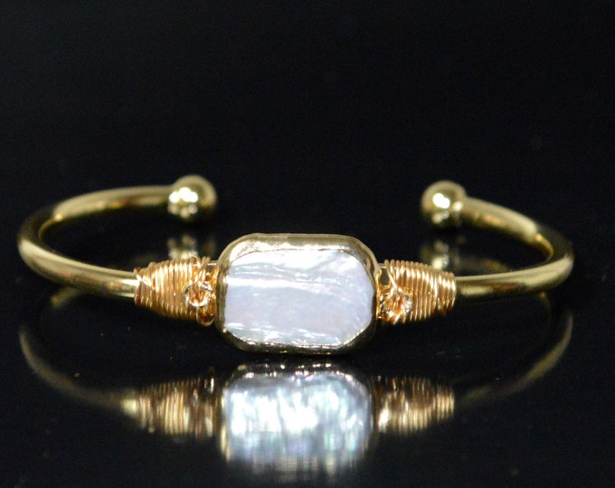Personalized Jewelry Custom Gemstone Crystal Cuff Bracelet Healing Bracelet Boho Bracelets Raw Crystal Jewelry Gift For Her Gift