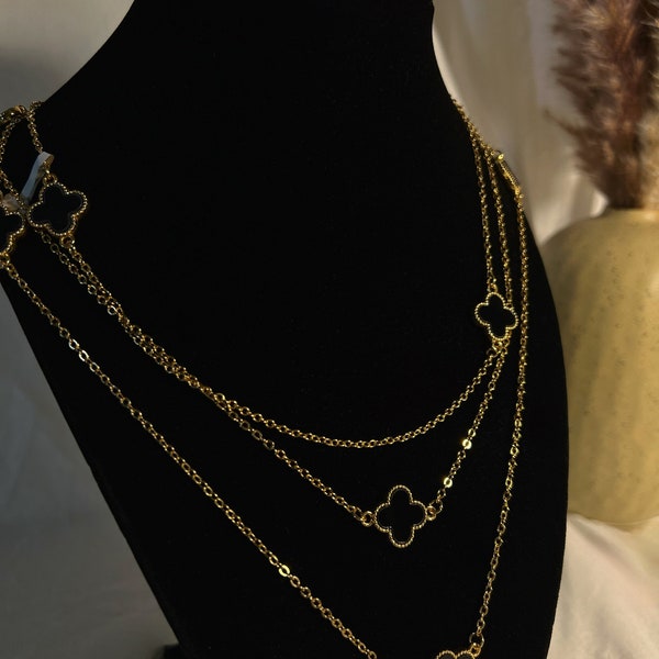 Van Cleef Necklace Gold for Her Etsy