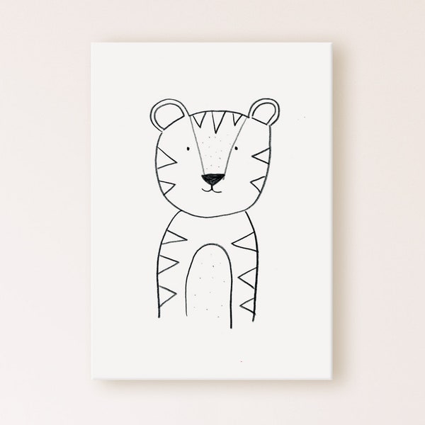 Tiger Nursery Art Etsy