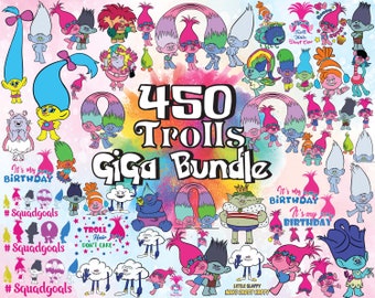 Download Trolls Birthday Svg Etsy
