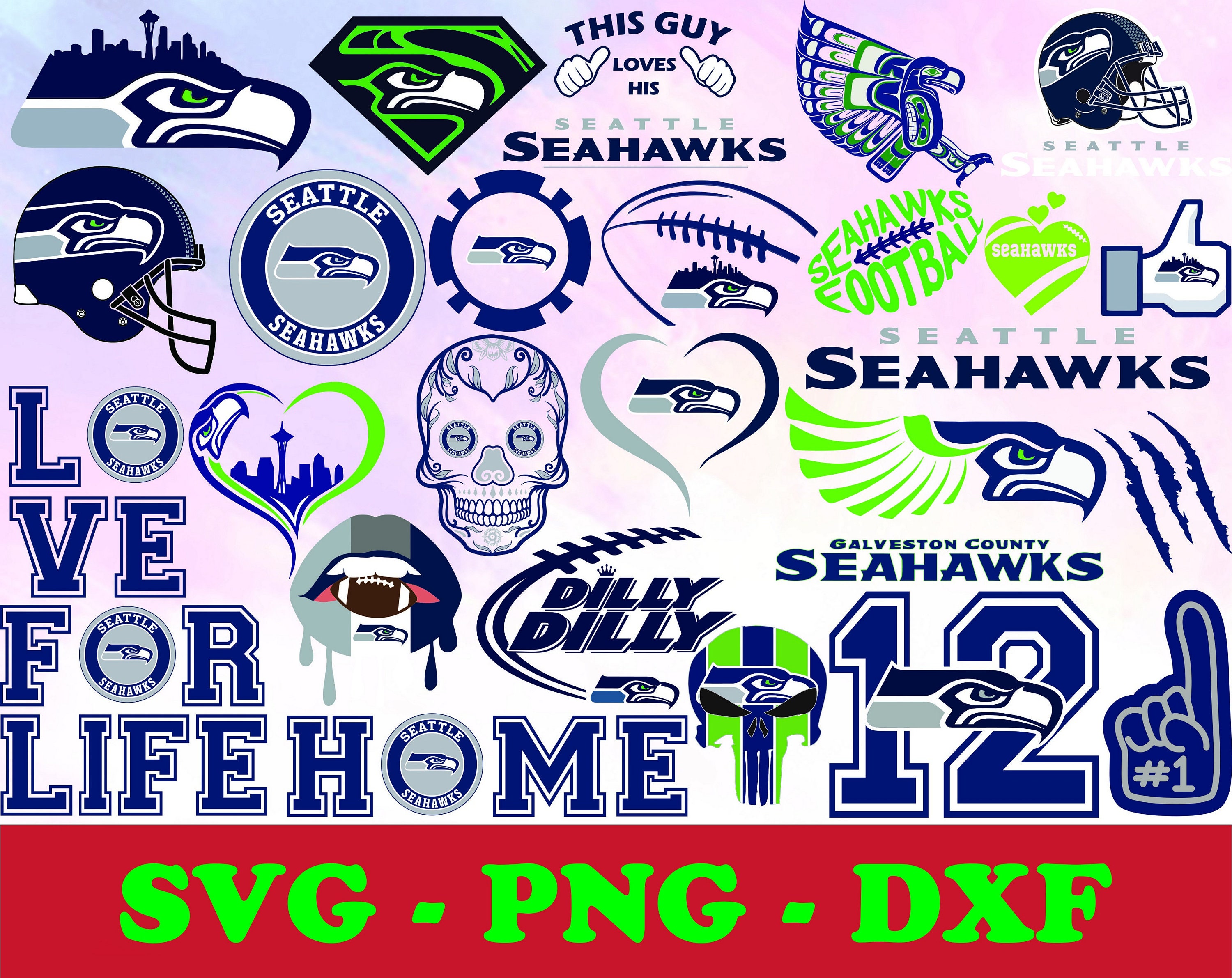 Seattle Seahawks svg dxf png NFL svg dxf png NFL logo Etsy