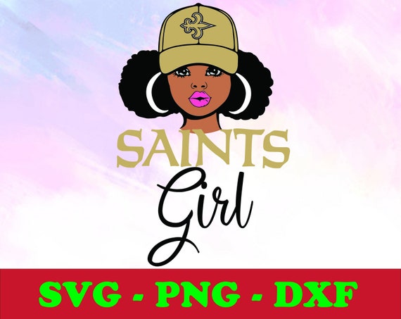 New Orleans Saints Girl svg dxf png NFL girl svgdxfpng | Etsy