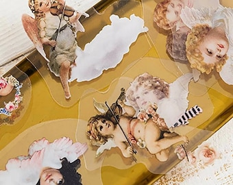 Angel Cherub Stickers To Decorate Laptop / Water Bottle | Cute Adorable Kawaii Stickers | Self-Adhesive (Various Designs)