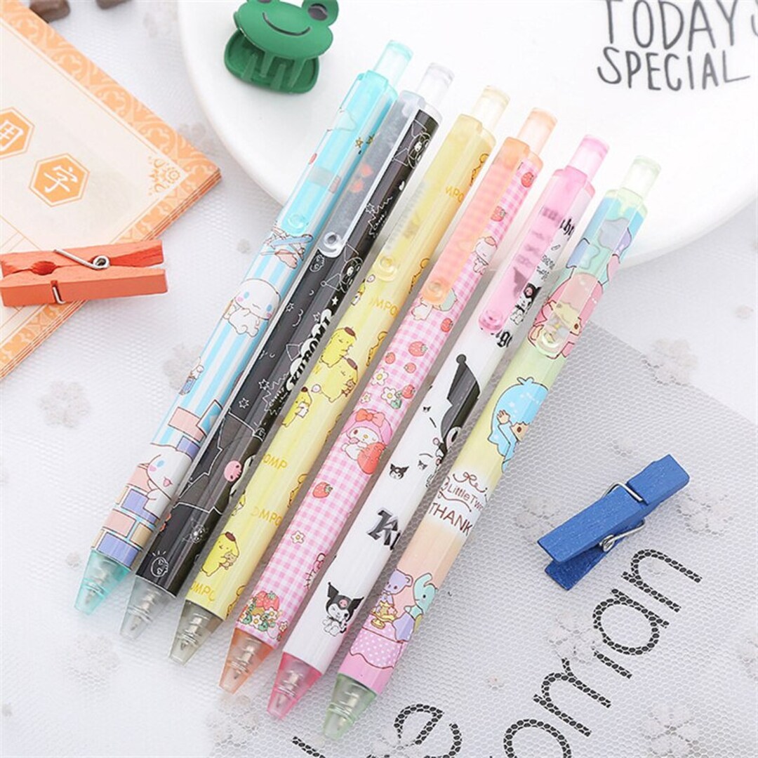 Kawaii Pen Set Cinnamoroll My Melody Kuromi Hello Kitty Etsy UK