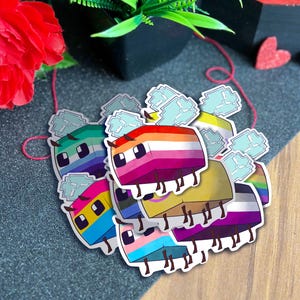 Bijenstickers met Pride-thema | Handgesneden stickers