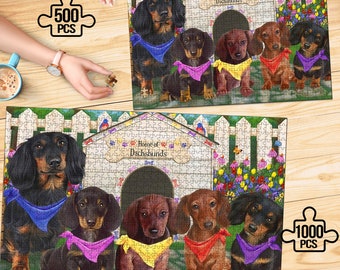 Dachshund Puzzle Etsy