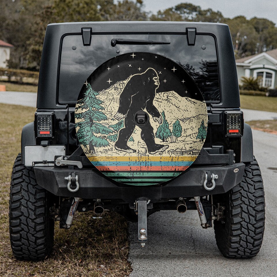 Bigfoot Sasquatch Believe Hide and Seek World , Spare Tire Cover For Car