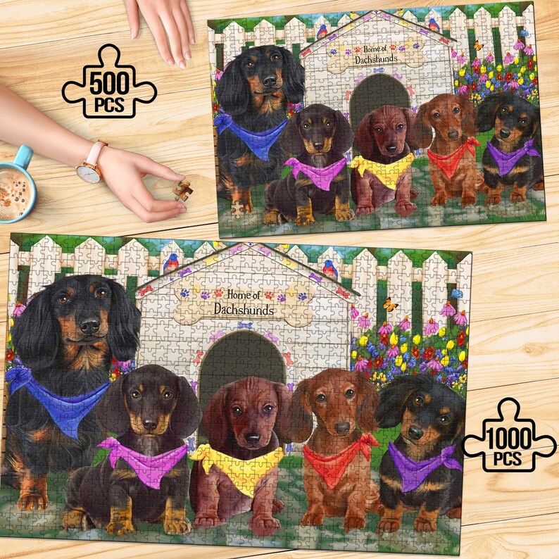 House of Dachshund Puzzle 1000 Pieces Puzzle Gift for Kids Etsy