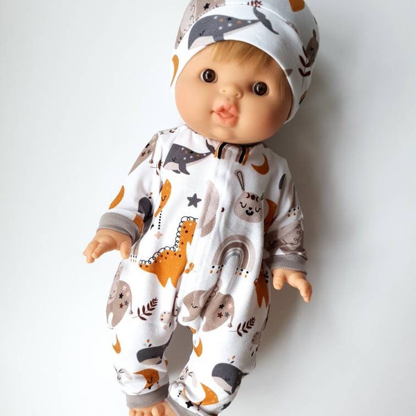 Minikane paola reina gordi tutina per bambola, bambola da 34 cm, vestito per bambola, vestiti per bambola, tuta per bambola, unisex, ragazzo, minikane tutina, set tutina