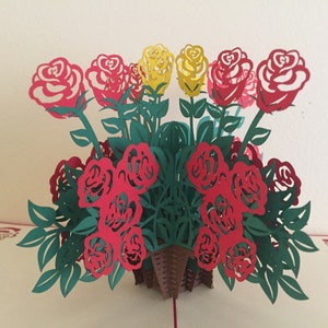 Big Roses Basket (L127)