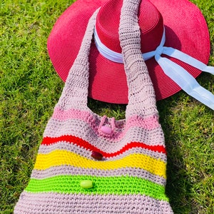 Handmade crochet handbag