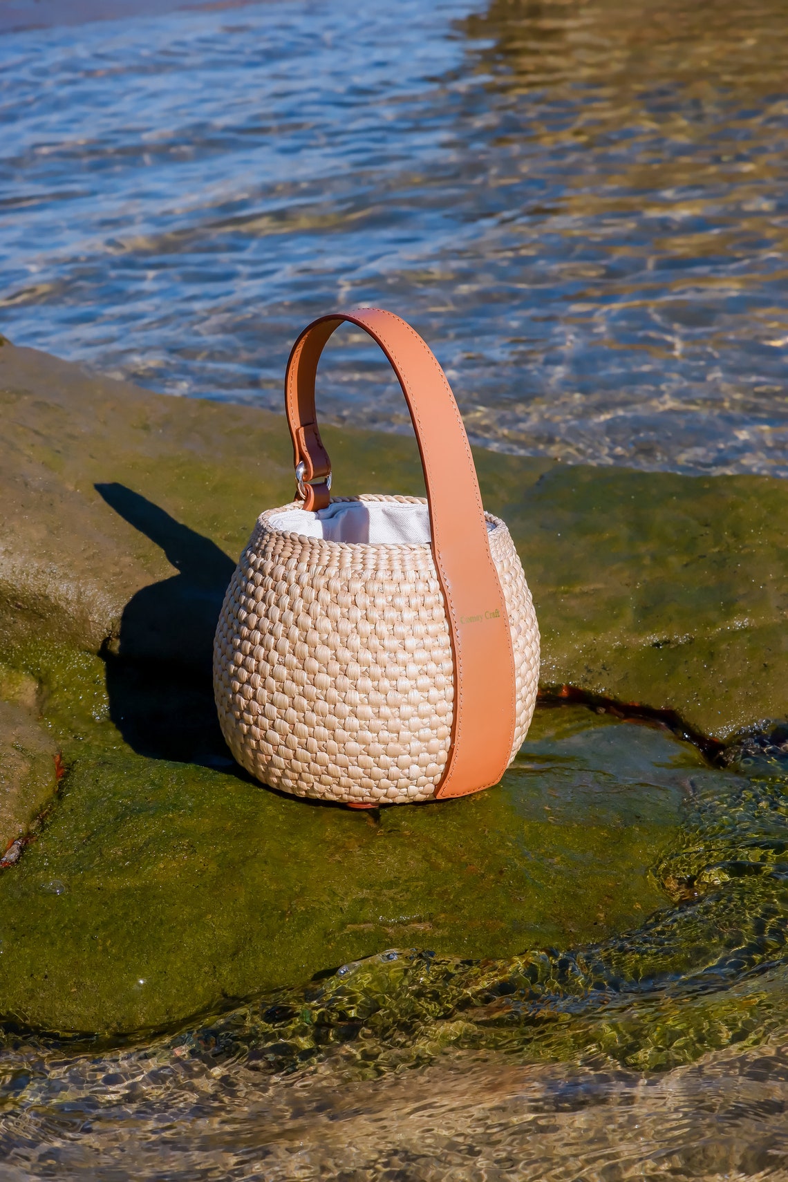 Pure Hand-made Sand Beach Grass Bag main image 0