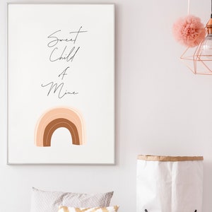 Sweet Child of Mine | Nursery Decor | Baby room Decor | Printable Art | digital print |