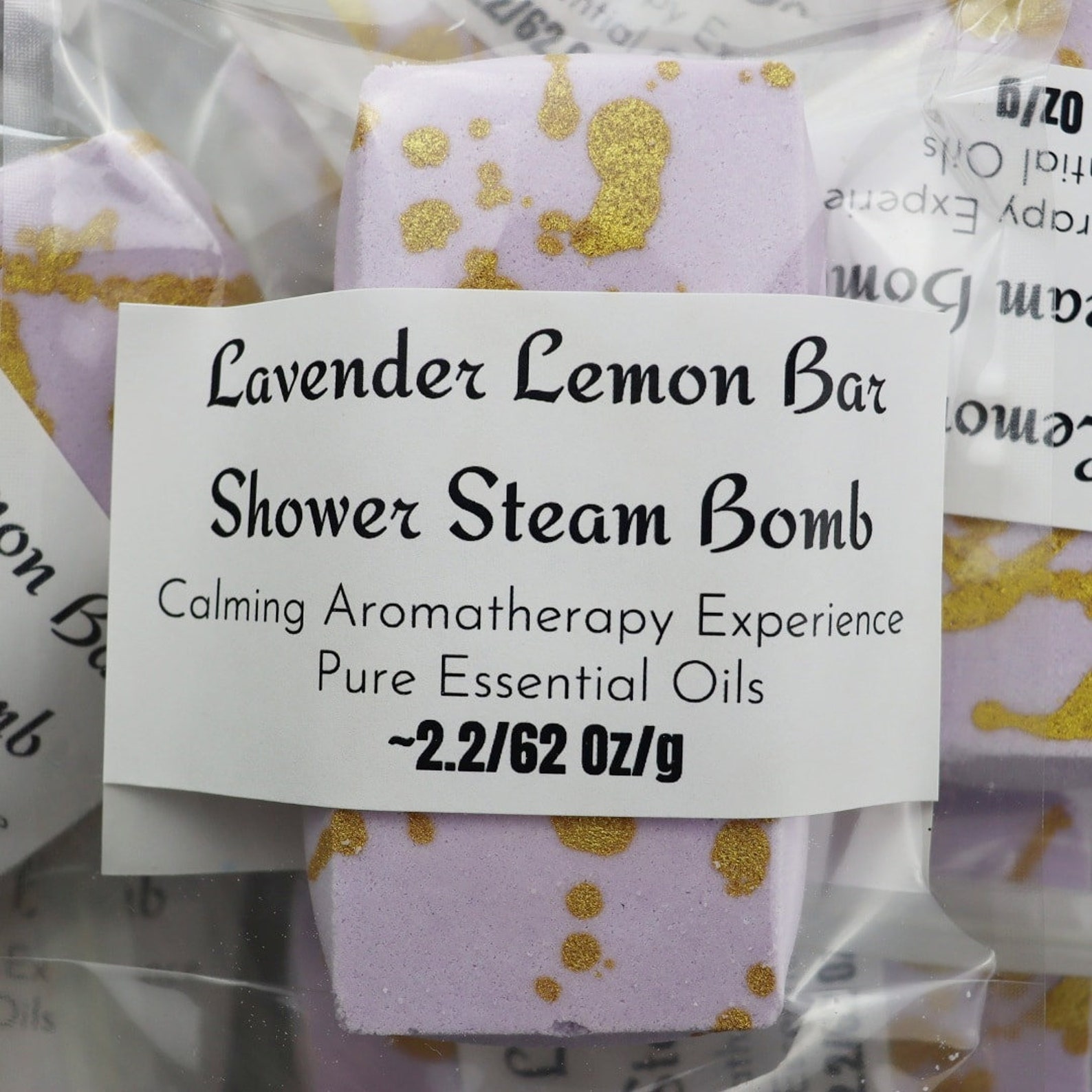 2 Pack Lavender Lemon Shower Steamer Bars Shower Bomb Etsy