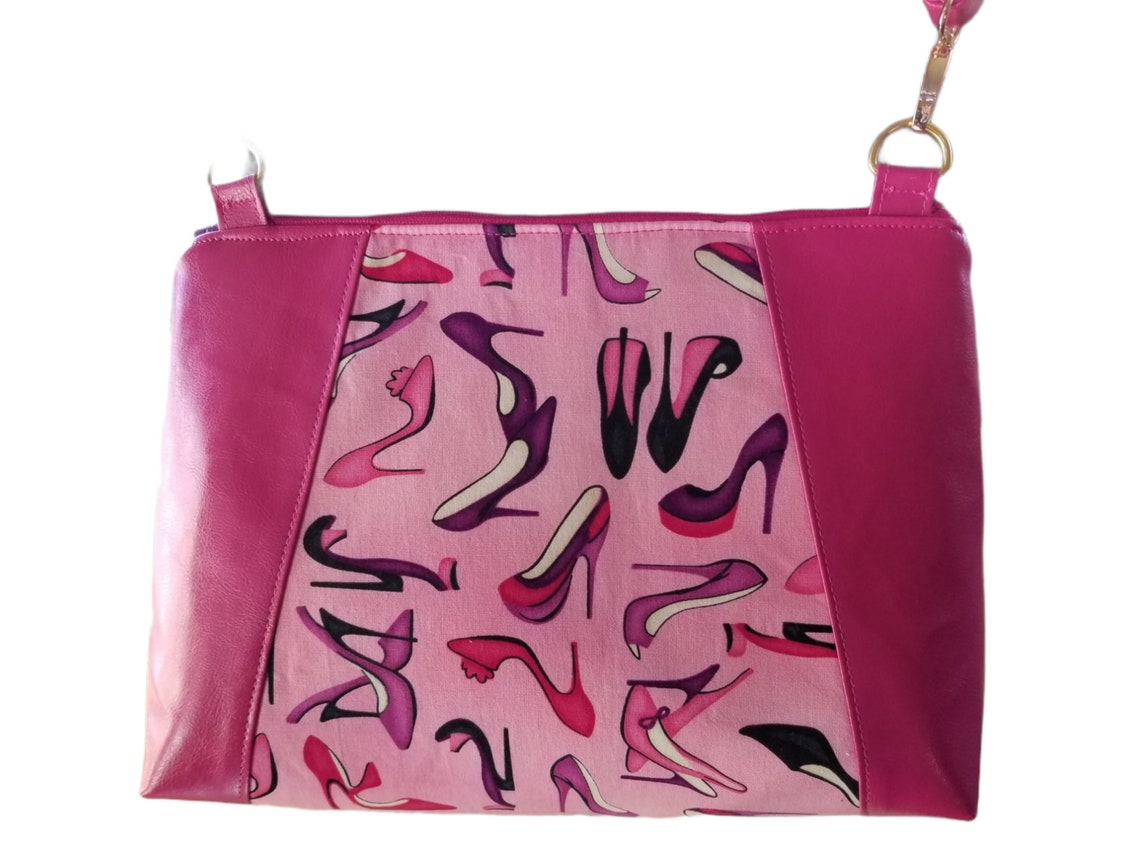 Fuchsia/Pink Crossbody Purse Etsy