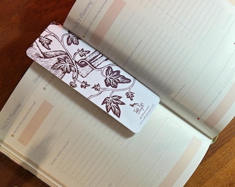 Illustrated Whimsical Bookmarks- ‘Hare in the ivy’