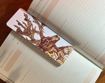 Illustrated Whimsical Bookmarks- ‘The Stag’