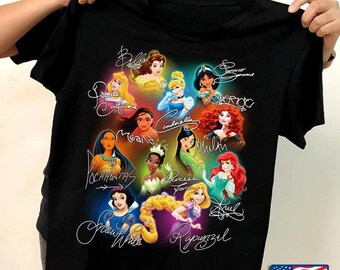 Disney Princess T Shirts - Etsy Australia