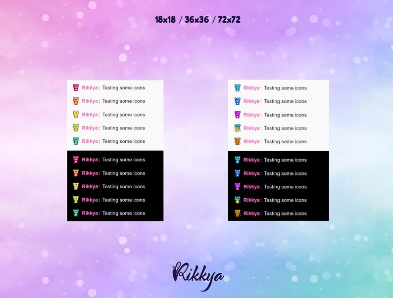 Premade stream design Instant download P2U Gamer pack Rainbow bears Twitch BitCheer Sub Badge