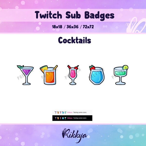 Twitch Alcohol Emote Pack Etsy