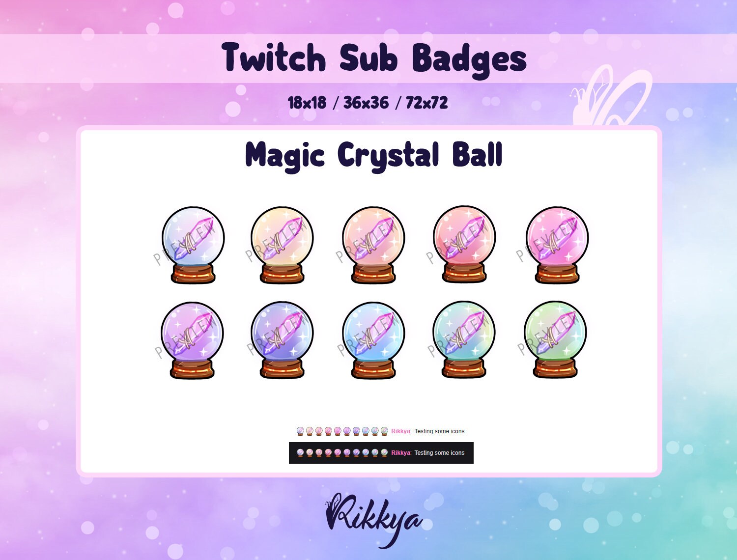 Magic Sub Badges, Book Sub Badges, Twitch Hat Sub Badges, Twitch