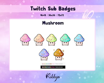 Twitch Bit Cheer Sub Badge Kawaii Rabbit Head Instant Etsy
