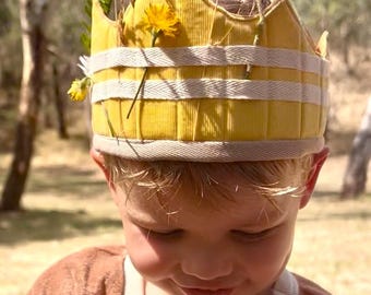 Adventure Crown – A Nature Treasure Crown for Kids | Flower & Leaf Crown | Woodland Dress Up
