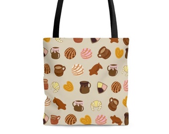Bolsa de mano de Pan Dulce/Regalo para latinos/Bolsa de orgullo hispano/Regalo para amantes de la concha/Regalo para amantes del Pan Dulce/Bolsa de mano para latinos/Pan dulce mexicano