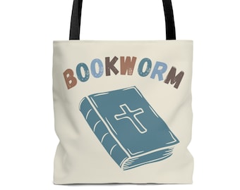 Christian Canvas Tote Bag/Bible Tote/Gift for Her/Faith Based Bag