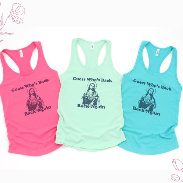 Funny Easter Tank Top for Women/Jesus Easter Tank/matching family shirts for Easter/Women's Racerback Tank/Matching Easter tanks/Funny Jesus
