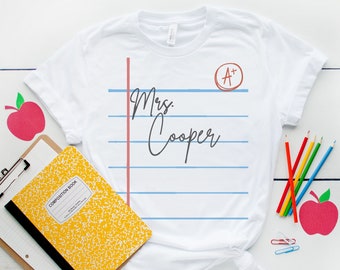 Camiseta personalizada para maestro/camiseta para maestro/camiseta para regreso a clases/camiseta para enseñanza primaria/camiseta personalizada