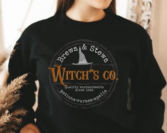 Witches Sweatshirt-Halloween Crewneck