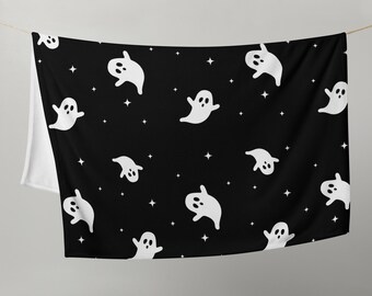 Ghost Light-Weight Throw Blanket/Halloween Home Decor