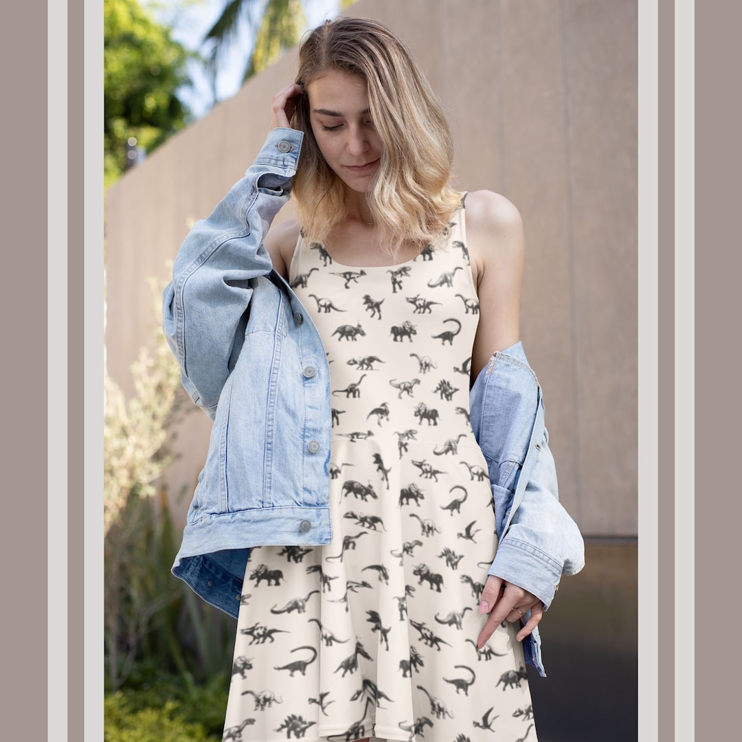ladies dinosaur dress for Women/Dino Dress for Adults/Women's Skater Dress/Dress for teacher/Skater Dress for Dino lover/Gift for her/cute Dino which is why it takes us a bit longer to deliver it to you. Ladies Dinosaur Dress * Floaty